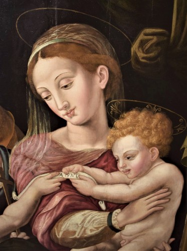 Sainte Famille - Atelier de Michele Tosini (1503-1577) - Romano Ischia